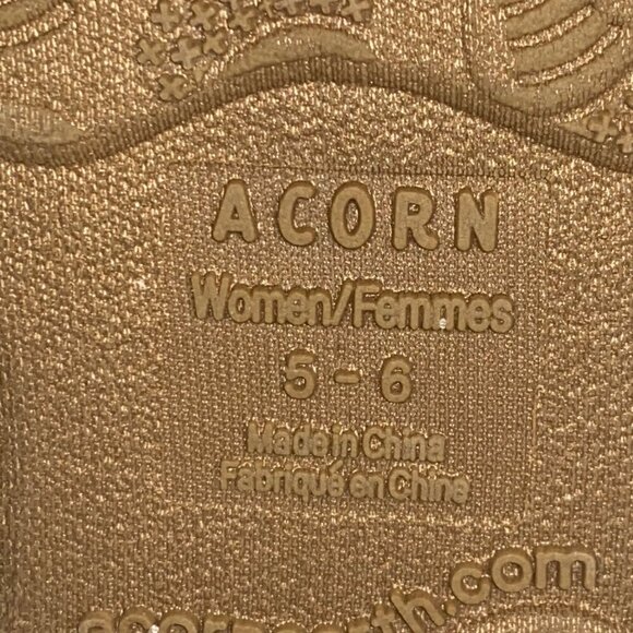 Acorn Women's Greta Embroidered Clog Slipper shoes suede desert sage size 5-6 - Picture 4 of 9